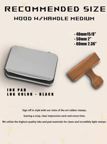 Custom Wedding Monogram Stamp, Save The Date Stamp, Custom Wedding Stamp, Personalized Wedding Stamp, Rubber Wedding Stamp, Diy Wedding Back To School,Multi-Functional,Ornamental,Reusable,Modern,Colorful,Cute,Vintage,Cartoon,Kawaii,Workers,Clients,For Business/Work/Office,For School,Back To School,School Supplies - Khaki - View 11