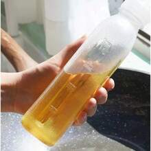 Botellas de almacenamiento creativas para salsa de soja y vinagre de la cocina, multifuncionales, a prueba de fugas, lisas, botellas de plástico con marcas de medición, fáciles y convenientes de usar