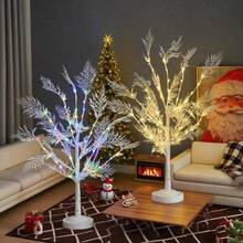 Simulated Birch Coral Tree Lamp, Atmospheric Lighting Fixture - Warm White Light, Colorful Light, USB Powered, Suitable For Autumn, Weddings, Valentine's Day, Halloween, And Christmas Festival Atmospheric Lighting - 暖色 - 查看 4