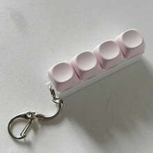 1Pc 4/9Keys Button Keycap Fidget Keychain Finger Keyboard Caps DIY Keyboard Clicker For Adult To Relief Stress Pass The Time - Multicolor - View 5