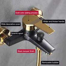 Wall Mounted Bath Shower Faucets Household Bathtub Faucet Multifunctional Outlet Hot And Cold Mixer Tap Bathroom Faucet
