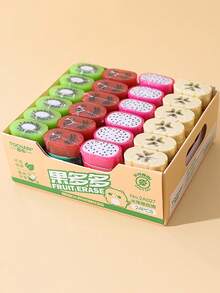 Dây xích đựng tẩy hình trái cây ngẫu nhiên (1 cái/2 cái/4 cái), văn phòng phẩm sáng tạo, thiết kế dễ thương, tẩy sạch sẽ, đồ dùng văn phòng thú vị, tẩy hình trái cây nhỏ xinh, món quà hoàn hảo cho học sinh, đồ dùng văn phòng, lễ tốt nghiệp, tựu trường, sinh nhật, quà tặng mùa tựu trường, đồ dùng cho giáo viên. - Nhiều màu - Xem 7