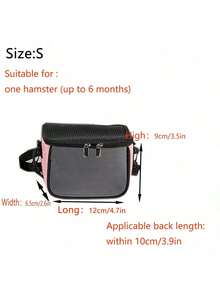 Portable Pet Carrier Bag, Windproof One Shoulder Tote Bag For Small Pets, Hamster Cage