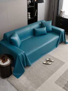 1 Vỏ bọc ghế sofa chống thấm nước hiện đại - Vỏ bọc ghế sofa theo mùa thân thiện với thú cưng, 100% Polyester, Thích hợp cho ghế sofa góc, Có thể giặt bằng máy (180-200gsm) - Màu xanh lam - Xem 2