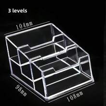 Transparent Acrylic Business Card Holder Business Card Holder, Suitable For 80 Business Cards, Desktop Accessories, Office Display
