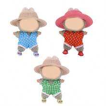 [Clothing Only] 17cm Fabric For Bikini, Doll Clothes, Summer Polka Dot Swimwear, Green Laabubu Doll Dress - Multicolor - View 12