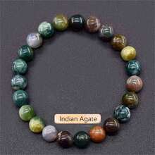 1 件经典复古真天然石虎眼石黄铁矿磷灰石拉长石绿松石紫水晶几何手链男士夏季秋季黑色手链爸爸父亲爷爷男友礼物感恩节幸运 Hoco 珠宝 - 彩色 - 查看 15