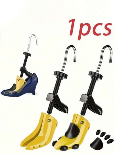 1 pieza Ensanchador de zapatos de plástico ajustable, adecuado para zapatos casuales y botas de hombre y mujer