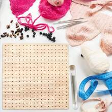 Premium Multi-Size Wooden Weaving Board, DIY Handcraft Tool, Modern Workbench Storage Rack, Firm Grip, Natural Wood Grain Design, Durable And Easy To Clean, Suitable For Knitting, Crocheting, Weaving, Stabilizing And Sorting Yarns - Multicolor - View 5