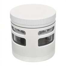 1pc New 50mm 3-Layer Aluminum Alloy Window Grinder, Smoke-White/Black/Gray 3 Colors Metal Grinder Smoking Accessories Tool