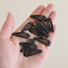 10/50pcs Multicolor Thick 3cm Women Hair Clips, Lacquered Water Drop BB Barrettes, Casual Hairpins For Holidays Claw Clips, New Years, Hair Accessories, Head Accessories - 3cm Multicolor - View 13