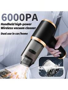 这款车载吸尘器礼盒套装包含一台6000PA吸尘器和7个配件。这款强大的无线吸尘器适用于汽车和家居，拥有强大的吸力和防护功能，电池强劲，吸力强劲。