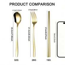 3/9pcs Spoon, Fork & Chopstick Cutlery Set, Korean Cutlery Set, High-Quality Stainless Steel Portable Spoon, Fork And Chopstick Set, Suitable For Home/Party/Outdoor/Travel/Picnic/Back To School