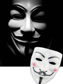 1pc Premium Electroplated Gold/Silver Mask, Movie Theme Mask For Halloween Party Costume Prop - Multicolor - View 6