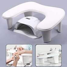 New Design Nail Hand Rests For Two Hands U-Shaped Soft PU Leather Arm Rest Stand Hand Rest Pillow Manicure Nail Art Salon Tool - White - View 2