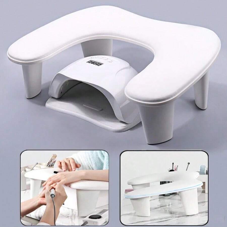 New Design Nail Hand Rests For Two Hands U-Shaped Soft PU Leather Arm Rest Stand Hand Rest Pillow Manicure Nail Art Salon Tool
