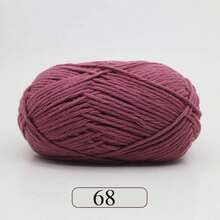 1pc 5-Ply Milk Yarn, Crochet Knitting Thread, Suitable For DIY Weaving Bags, Scarves, Hats, Sweaters, Dolls, 50g/Pc