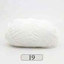 1pc 5-Ply Milk Yarn, Crochet Knitting Thread, Suitable For DIY Weaving Bags, Scarves, Hats, Sweaters, Dolls, 50g/Pc