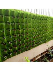 Wall Hanging Pockets Planting Bags Flower Pot Home Garden Grow Bag Garden Planter Vertical Suculentas Plant Pot Home Decor