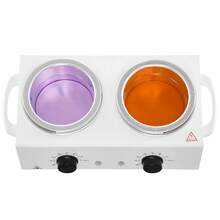 Double Wax Warmer, 1200ML Professional Dual Wax Warmer For Hair Removal, 32 ℉ - 212℉ Adjustable Electric Waxing Heater Pot With 50PCS Waxing Sticks For Home Use, Beauty Salon, Spa - Xem 8