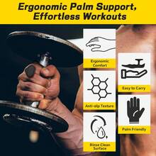 HUAFA Anti-Slip Workout Grips, Gym Grips Weight Lifting Grips Pads, Ergonomics Weight Lifting Gloves For Men Women Deadlift, Fitness Training And Exercise, Gym Grips Pads For Palm Protection