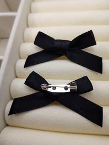 Diagonal Bow Brooch Paired With Bag, Top, Skirt, Clothing Pin, Cute, Simple And Versatile Accessory Halloween Jewelry Costume Accessories Bag Charms Office Accessories Christmas Gift