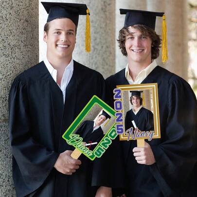 Quạt cầm tay bằng gỗ kỷ niệm tốt nghiệp năm 2025 - Có 4 kiểu dáng, Quạt in ảnh, Quạt kỷ niệm tốt nghiệp năm 2025, Tốt nghiệp năm 2025, Quạt dành cho sinh viên năm cuối năm 2025, Quạt cầm tay