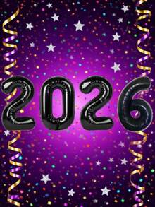4 件/套 2026 数字铝箔气球套装，新年气球，适用于派对装饰、节日家居装饰、新年派对装饰、室内外装饰、家庭聚会、庆祝装饰、圣诞节 - 彩色 - 查看 9