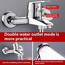 Bathtub Faucet Wall Mounted Shower Faucets Bathroom Mixing Valve Hot Cold Water Tap Household Toilet Single Handdle Tap