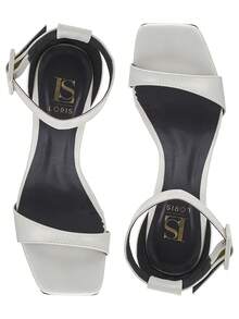 Gisele Square Toe Sandal, Chic Thin Heel, High Heel, Buckle Strap 5054 - 離開 - 查看 3