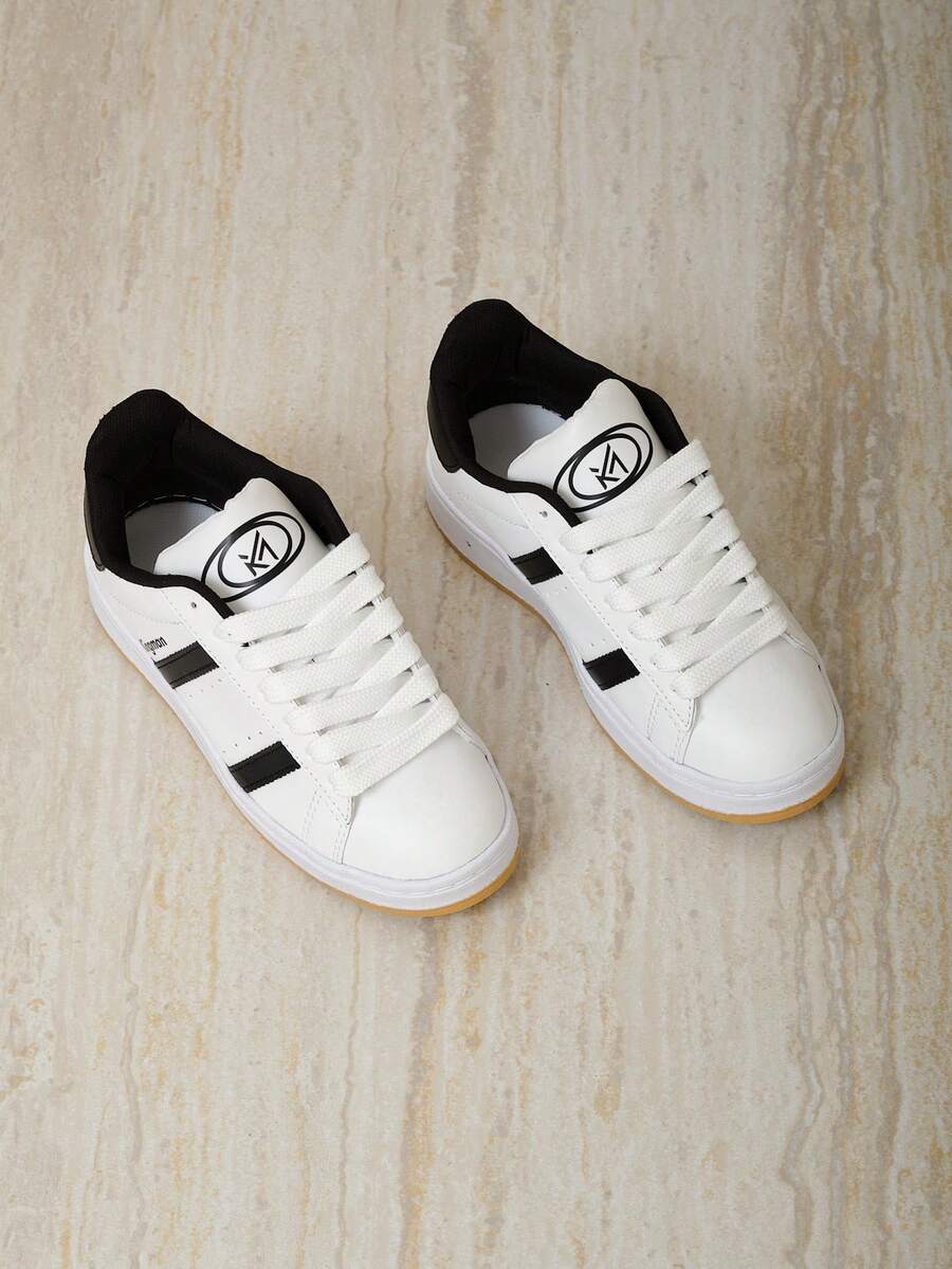 Men Sneakers - Black and White - View 1