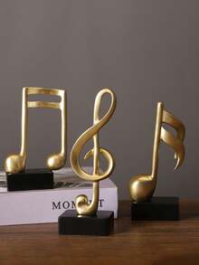 Creative Note Ornament Combination, High-End Music Decoration Set, Fashionable And Exquisite Home Creative Art Decoration, Exquisite Piano Room Gift, Love Music, Birthday Gift Music Elements - Multicolor - View 1