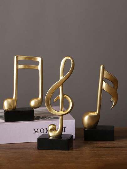 Creative Note Ornament Combination, High-End Music Decoration Set, Fashionable And Exquisite Home Creative Art Decoration, Exquisite Piano Room Gift, Love Music, Birthday Gift Music Elements