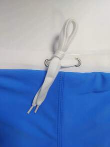 Plus Size Men's Sexy Swim Trunks With Zipper Pocket, Swimsuit Shorts For Beach Sports - Royal Blue - View 4