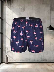 4 piezas Calzoncillos tipo bóxer para hombres, ropa interior transpirable y elástica con diseño a cuadros o lisos - Multicolor - Ver 7