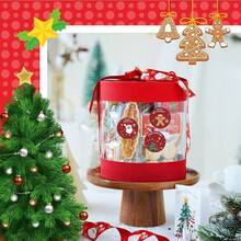 1 Roll Of 3, 1000 Festive Christmas Stickers - Great For DIY Gift Wrapping Baking And Decorating - Various Designs - Sticky Paper - Perfect For Holiday Celebrations - Ideal Gift For Crafters And DIY Enthusiasts - 1Roll/500pcs - 查看 5