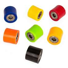 Polea de cadena de transmisión de 8/10 mm, rodillo deslizante, tensor, guía de rueda para motocicleta de calle, dirt bike, CRF, YZF, EXC, RMZ, KLX - Rojo - Ver 1