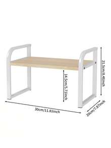 一套多层厨房台面收纳架，可伸缩锅架，桌面调料架 - 彩色 - 查看 13