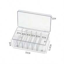 透明便携式睫毛延长和带盖收纳盒 - 适用于技术人员，美容产品、化妆品收纳盒