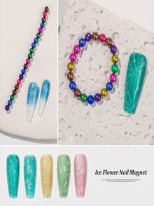 20 件 3D 磁性猫眼效果指甲棒 0.5 厘米小玫瑰红色圆形磁铁 DIY 美甲美甲磁铁用于凝胶抛光美甲工具专业美容工具，轻松应用、家庭沙龙美甲工具、朋友礼物、女性礼物、万圣节用品、旅行用品、圣诞节用品（使用方法：涂上猫眼胶后，将磁铁靠近指甲 5-10 秒即可产生效果。） - 彩色 - 查看 8