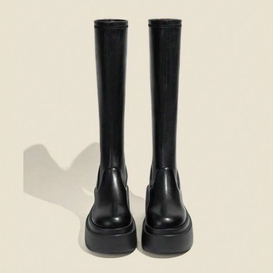 Women Pant Boots - Black - View 1