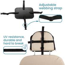 Espejo retrovisor para coche para bebé, irrompible, certificado y probado contra choques, para bebés que miran hacia atrás con una vista amplia y nítida - Negro - Ver 6