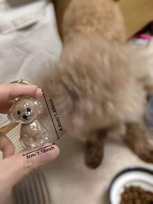 1 pièce/5 pièces Boîte de rangement et de stockage pour poils de chat et de chien de compagnie très attrayante et transparente, pendentif commémoratif, porte-clés, cadeau commémoratif, chat orange, chat Sanhua, Teddy, Bomei, Chaigou, Bixiong, Samoye, Golden Hair, Corgi, West Highland, stockage de poils de chien tacheté - Transparent - Voir 19