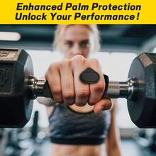 HUAFA Anti-Slip Workout Grips, Gym Grips Weight Lifting Grips Pads, Ergonomics Weight Lifting Gloves For Men Women Deadlift, Fitness Training And Exercise, Gym Grips Pads For Palm Protection