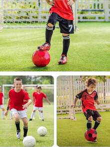 Kids Football Socks + Shin Guard Set, 7-12 Years Old Children Striped Sports Football Socks, Anti-Collision Football Shin Pads