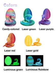 2/3 Stücke 30cm Schlangen Statue mit Locken - 3D gedrucktes Schlangen Spielzeug mit Schlangen Ei, mythisches Geschöpf Design, Dekoration für Zuhause, Stressabbau Spielzeug, geeignet für Weihnachten, ab 14 Jahren (zufällige Augenfarbe), Fidget Toy, 3D gedruckte Tiere - Schlange Viper, 3D Schlange, Mini 3D gedruckte Tiere, 3D gedruckte Schlangen, 3D gedruckte Schlange mit Ei