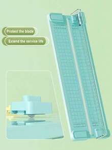 1 pezzo Taglierina a rullo 4 in 1, taglierina per carta, taglierina per foto da ufficio, forbici da taglio, adatta per studenti, taglio di foto, documenti, lavori manuali, materiali scolastici