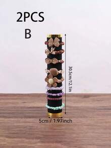 1个/2个装竖式头带、手镯、手表、珠宝展示架，女士礼品 - 彩色 - 查看 25