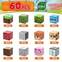60/120/160pcs Magnetic Building Blocks, STEM Magnetic Tiles Sensory Toys, Suitable For Boys & Girls 3+ Years Old, Montessori DIY Puzzle Cube Construction Toys, Creative Stacking Toys, Ideal Birthday Or Holiday Gift (Some Colors Random) - Multicolor - View 14