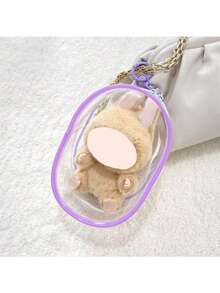 15cm Plush Toy Protective Case With Canvas, For LBB A Second-Generation Sitting And Crossbody Bag, PVC Transparent Crossbody Bag, And A Dust-Proof Storage Bag - Multicolor - View 15